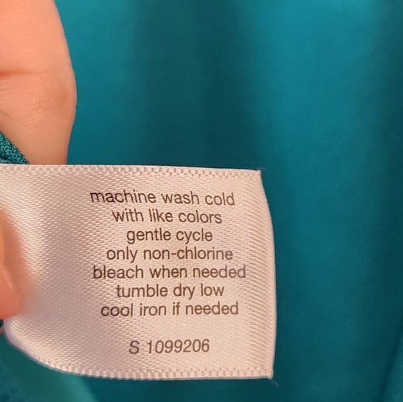 Lane Bryant‎ Plus Size Teal Scuba Lace Fit & Flare Dress Size 18/20 1X XXL - Picture 10 of 11